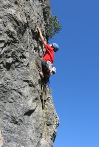 Free Climbing Chämiloch, Michael Naef